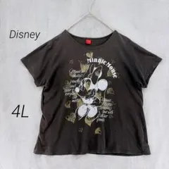 ディズニー/半袖/Tシャツ/ミニー柄/フェード/4L/黒/ゆったり/ラフのサムネイル