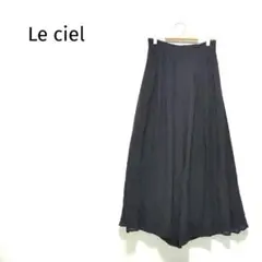 ルシエル ブラック ガウチョパンツ ワイドパンツ Mサイズ 裏地あり