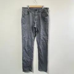 【ワールド】THE SHOP TK グレー スキニーパンツ Ｌ　コットン　薄手