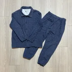 無印良品　キッズ 長袖 パジャマ 110-125 120 水玉 コットン 綿のサムネイル