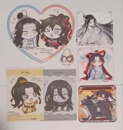 天官賜福 オンザページ チャペルコラボ コースター 謝憐 花城 三郎 4枚