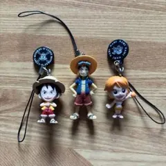 ルフィ ナミ ストラップ付きフィギュアセット ワンピースログメモリーズ01ガチャ