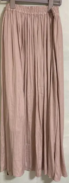 美品　未使用に近い　サマンサモスモスブルー　ピンク プリーツ ロングスカート