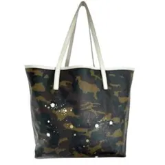 極美品 デモデ × ジャンティバンティ 2WAY トートバッグ カモフラ 花柄