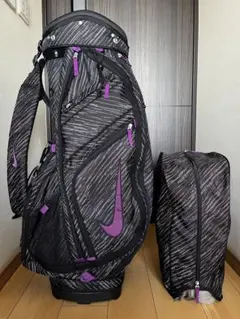 希少美品　NIKE ナイキ　軽量2.4kg　カート式キャディバッグ 黒　14分割のサムネイル