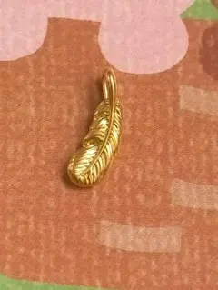 24K 羽根　フェザー　ペンダントトップ　足金999またはk24刻印