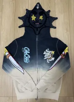 Yock 正規品 glo gang フード付きパーカー 青 ヴィンテージ Yock 正規品 glo gang フード付きパーカー 青 ヴィンテージ 正規