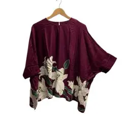 【カヤ】百合薫トップス ボルドー