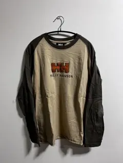 ミ*ギ様 HELly HANSEN Mサイズ 長袖カットソー ベージュ/ダークブ
