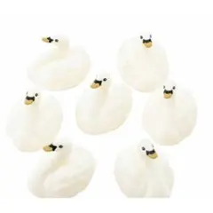 スリーコインズ　スリコ　スワン　アヒル　ラバーダック白い白鳥の置物 7個セット