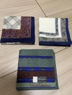 メンズ　ハンカチ 3点まとめ売り