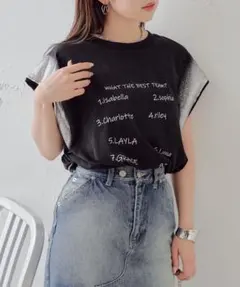 Chico ノースリーブ Tシャツ ブラック シルバーのサムネイル