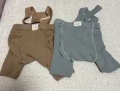 ベビー サスペンダー付き リブスパッツ 2枚セット