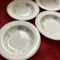 ナルミ　リムプレート パスタプレート　スープ皿　４枚のサムネイル