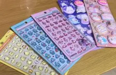 【正規品】サンリオボンボンドロップシールミニ3種と、もっちりシール2種のセット