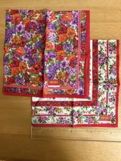 KENZO 花柄ハンカチ 2枚セット