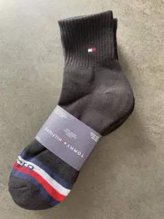 【24-27.5cm 3足セット】トミー ヒルフィガー 厚手 靴下 メンズ