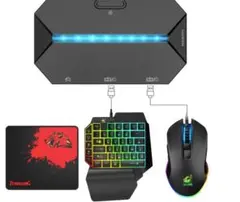 【激安4点セット　片手キーボード+専用コンバーター+マウスセット】多機種対応