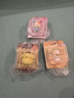 サンリオキャラクターズ パッケージミニチュアコレクション　ウサハナ含む3点セット