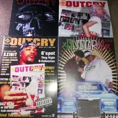 OUTCRY 雑誌 4冊セット W.C.C. 名古屋　ヒップホップ