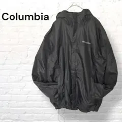 Columbia オムニテックナイロンジャケットLブラックフード付き防水 Y2K
