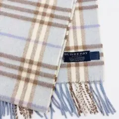 ☆美品★ バーバリーロンドン　マフラー　カシミヤ100% 英国製　ベージュ 新品】 バーバリーロンドン カシミヤ100% マフラー 英国製 英国