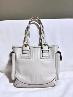 COACH トートバッグ 編み込みハンドル ヴィンテージレザー - メルカリ