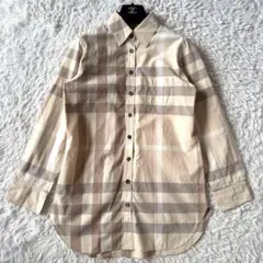 極美品　BURBERRY 　バーバリーロンドン　 長袖シャツ　ノバチェック　40
