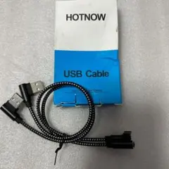 【新品未使用】HOTNOW USB TYPE-Cケーブル約30cm 直角 2本