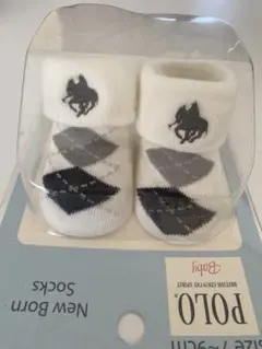 Polo Baby 7～9cm 靴下 ホワイト お宮参り 新生児