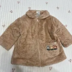 バースデイ　フタフタ　90 アウター　ボア　サーモンピンク