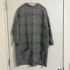 ZARA チュニック グレー 七分のサムネイル