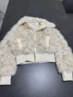 フェイクファー ショート丈 ブルゾン ジャケット