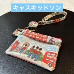 ☆大きめ！キャスキッドソンICパスケースキーリール付き付きラミネート
