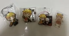 鬼滅の刃 我妻善逸キーホルダー4個セット