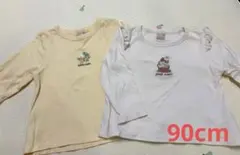 プティマイン プティプラ ロンT 長袖Tシャツ 90 リス ケーキ