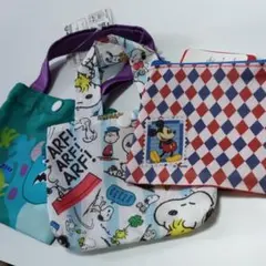 キャラクターミニトートバック＆ミニポーチセット