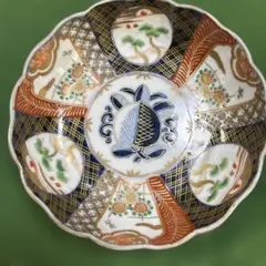 骨董皿 古伊万里 金彩色絵皿 宝尽くし 宝船 花鳥文 平皿 一枚 - メルカリ