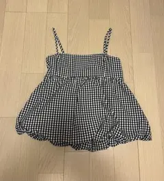 バルーンチェックキャミソール