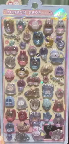 ボンボンドロップシール 正規品 きぐるみ