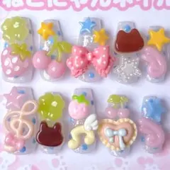 【現品】ネイルチップ 平成女児 地雷 量産 ウィッシュコア