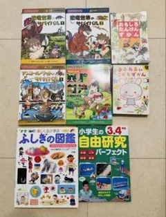 ■美品多■ふしぎの図鑑、サバイバルシリーズ他■図鑑、理科系漫画など8冊セット■