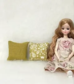 ミニチュアクッション 小2個 ★ねこ　北欧★ No.101