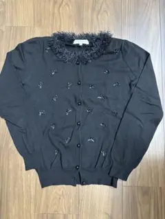 M-PREMIER ブラックカーディガン