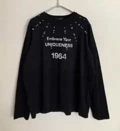 ②JEANASIS ジーナシス ロゴプリントTシャツ 長袖