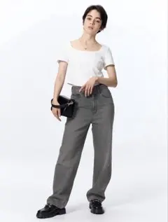 【専用】GU ハイライズストレートジーンズ（丈標準70.0～74.0cm）