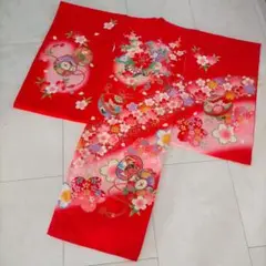 女の子　祝着　産着　掛け着　初着　お宮参り　赤