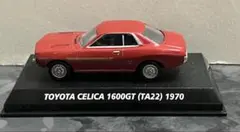 コナミ　トヨタセリカ1600GT 1/64ミニカー レッドのサムネイル