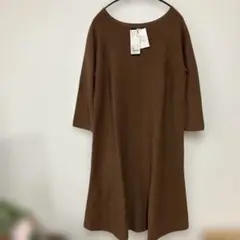 UNIQLO 3Dエクストラファインメリノワンピース XXL ブラウン