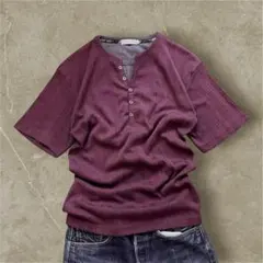 Henley Striped Fake Layered Y2K Archiveのサムネイル
